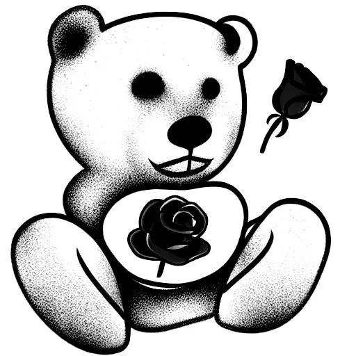 Teddy Bear With A Rose