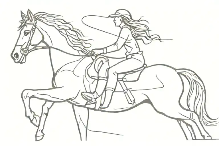 Girl Riding Horse