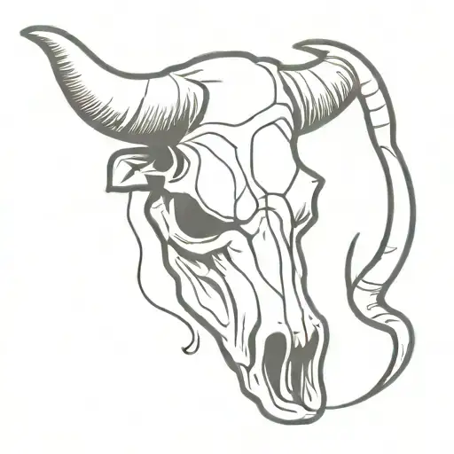 Long Horn Cow Skull