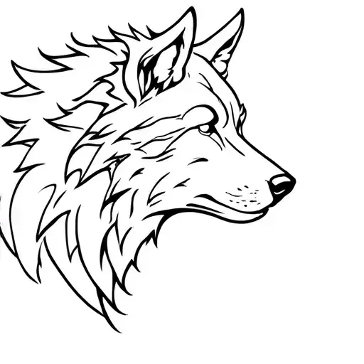 Roman Wolf In Side Profile