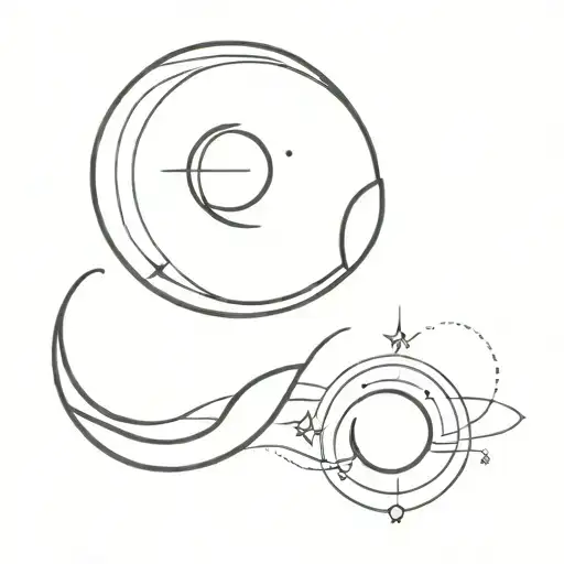 Jupiter Venus Sun And Moon Intertwined