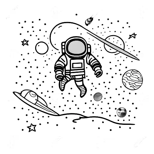 Astronaut In Leather Jacket