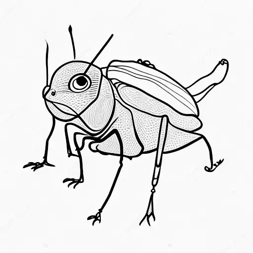 Cute Little Grasshopper