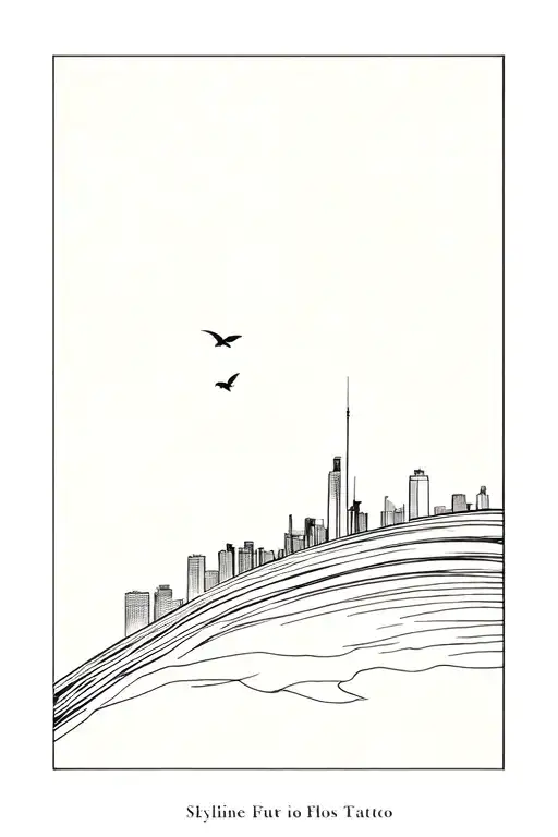 Book Pages Fly Skyline