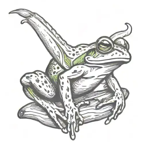 Frog Riding A Banana