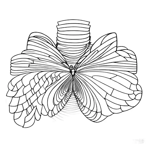 A Surreal Landscape Made Of Book Pages With Butterflies Fluttering Around