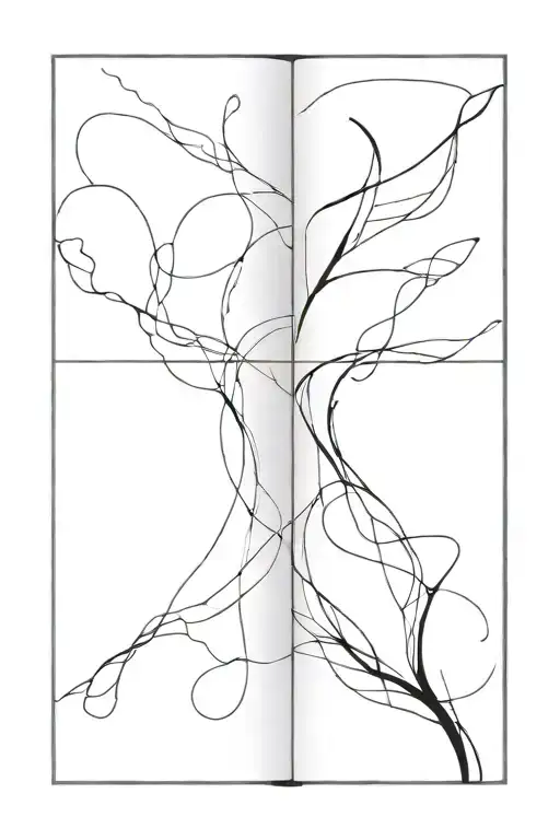 Black And White Delicate Abstract Book