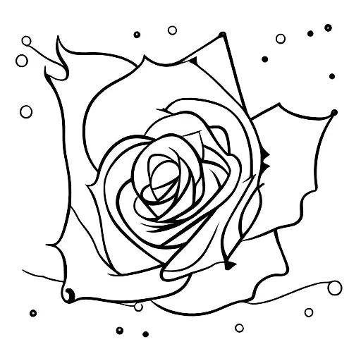 Rose With A Cactus Stem