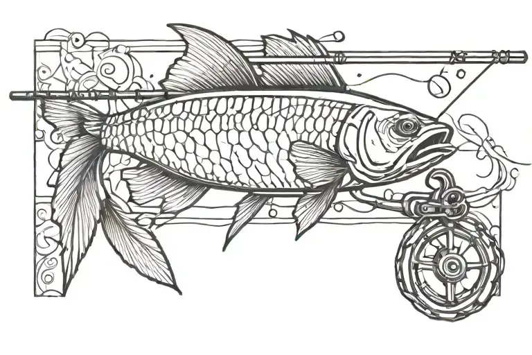 Fishing Rod Casting A Line Work