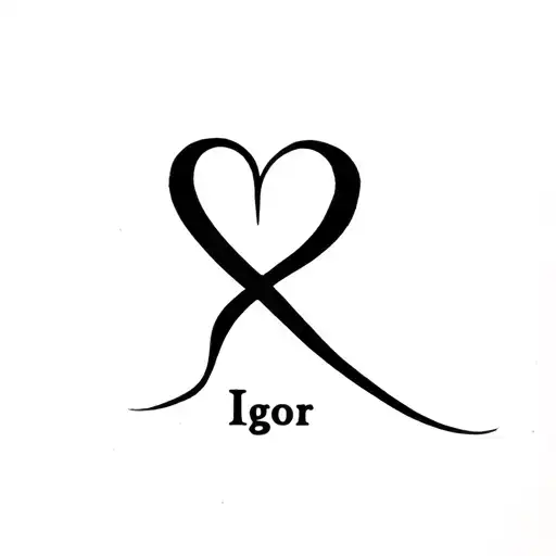 The Word Igor With The Letter 'R' Turning Into A Heart