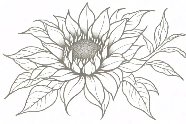 Sunflower Intertwined