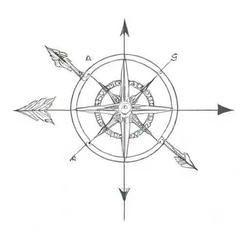 Compass And An Arrow