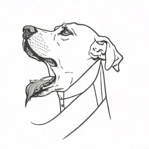 Men Bites Dog In Neck