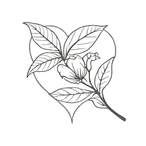 Flower Leaf Love Heart