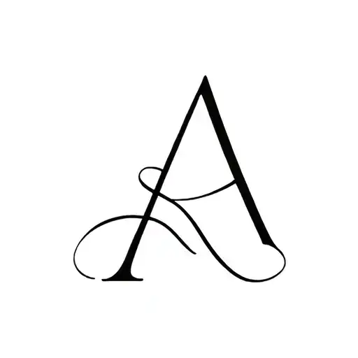 Letter A And Infinte Symbol