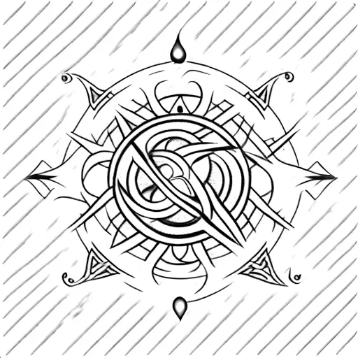 Ankh Symbil Com Ined With Standard Wind Symbol