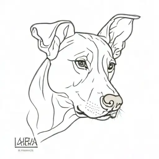 Labra Dog Ear Outline