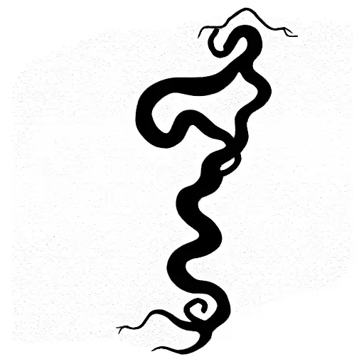 Snake With Red Followers