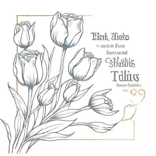Bible Quote With Tulips