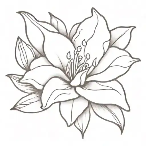 One Lilly With One Rose