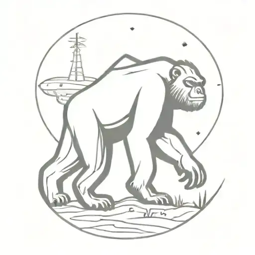 Bigfoot And A Spaceship