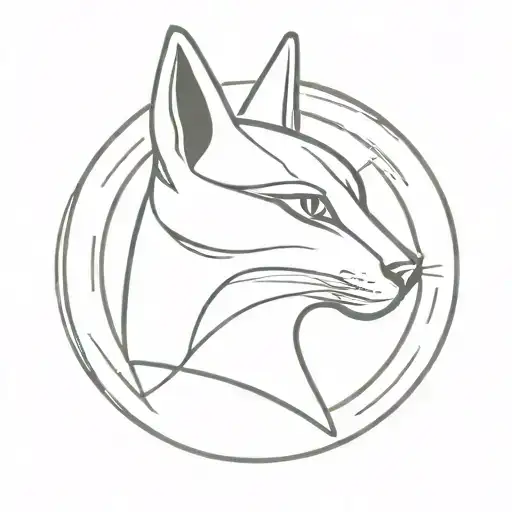 Goddess Bastet In The Symbol Of Femininity