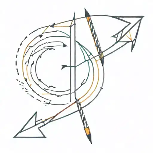 Arrow Showing Growth And Leadership