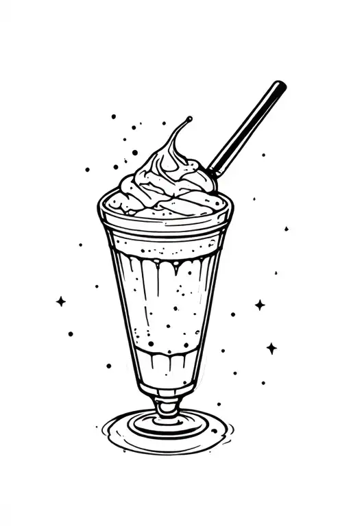 Milkshake Floating In Space