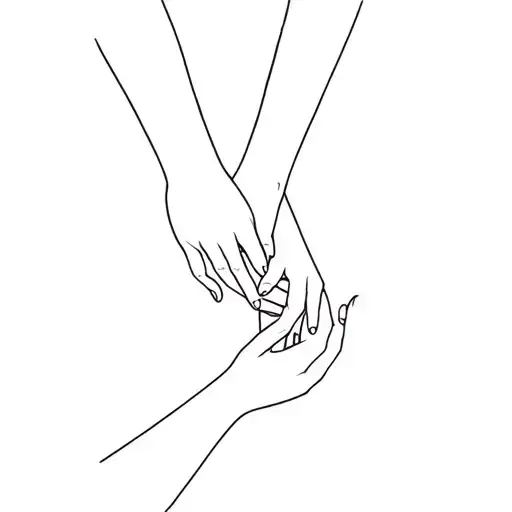 Baby Girl Hand And Mother Hand Holding