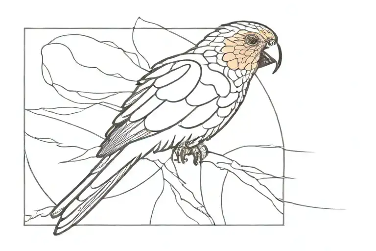 Sun Conure Bird Flying Away