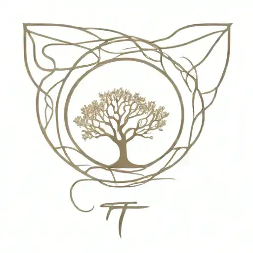 Tt Written Beneath Tree Of Life Intertwined