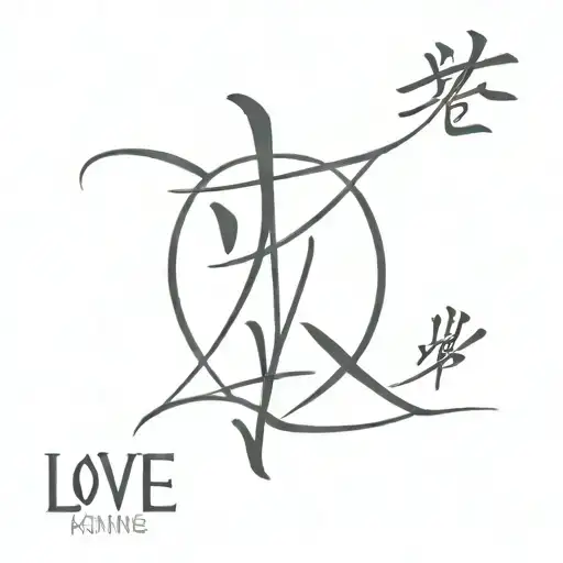 Love In Japanese Kanji Symbol