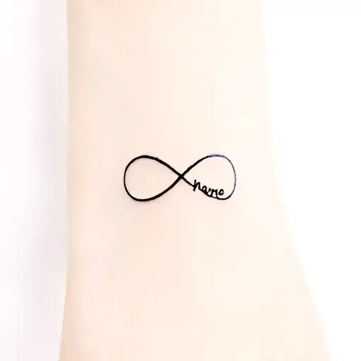 Infinity Symbol Whit Name Written Inside