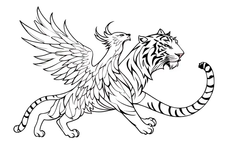 White Tiger And Phoenix