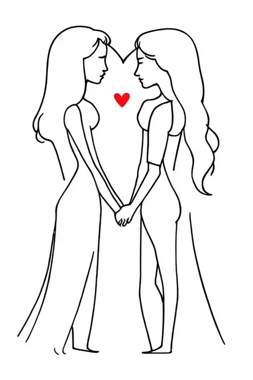 English Man Loves Scottish Woman Minimalistic