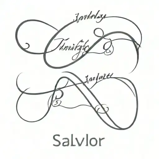 Infinity Symbol With Name Salvador