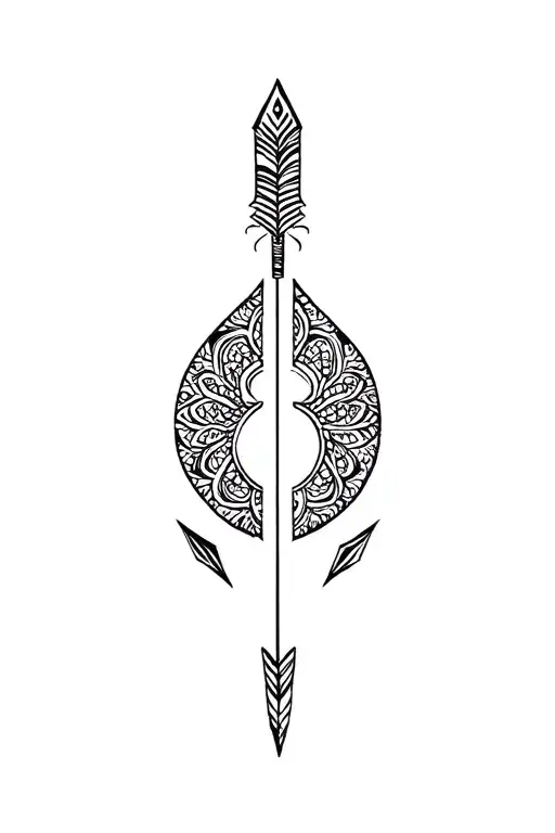 Mandala And Arrow Weapon