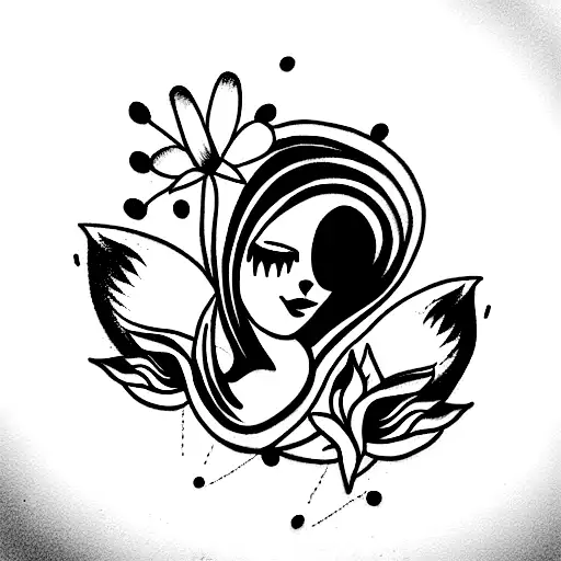 Monsterra With Cat And Flower