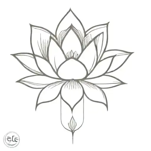 Lotus Flower And Unalome