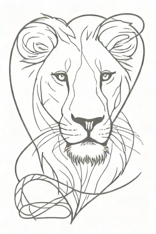 Lion And A Stitched Heart