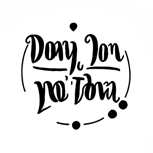 Fred Again Tatto With A Quote That Says If You Don't Know Don't Worry