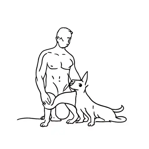 Dog And Man