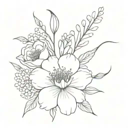 Birth Flower Bouquet