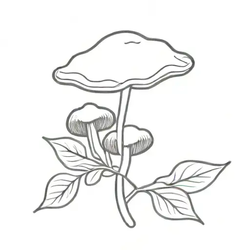 Mushroom Leaf Flower Vine