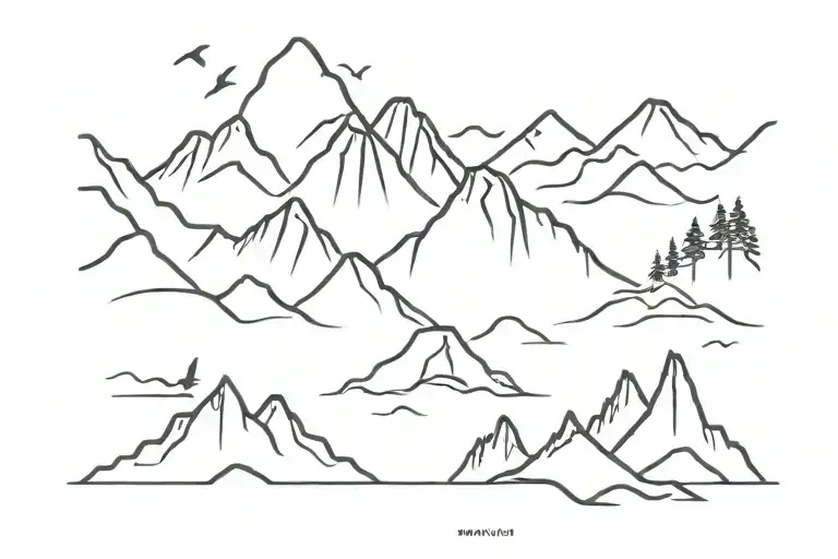 Mountain Range Very Simple