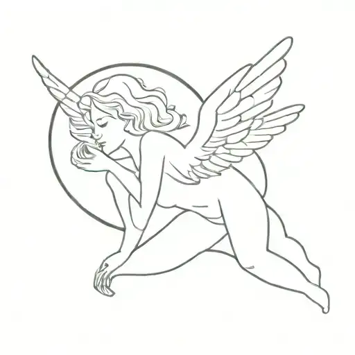 Angel Watching From Above