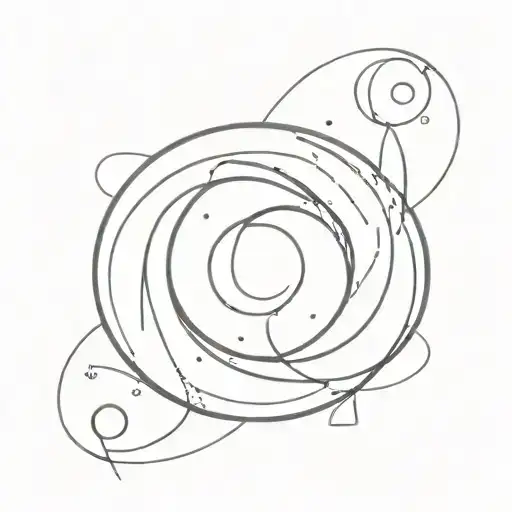 A Rescue Symbol Merging With A Black Hole Design