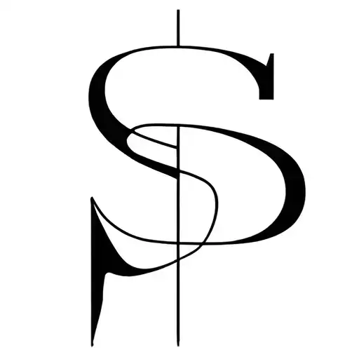 The Intitials S Plus P Thin Line