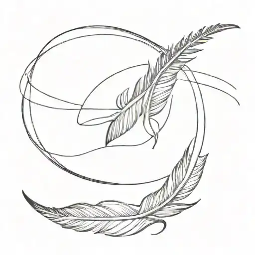 Feather And Infinity Symbol