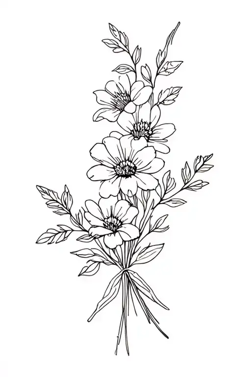 Birth Month Flower Bouquet